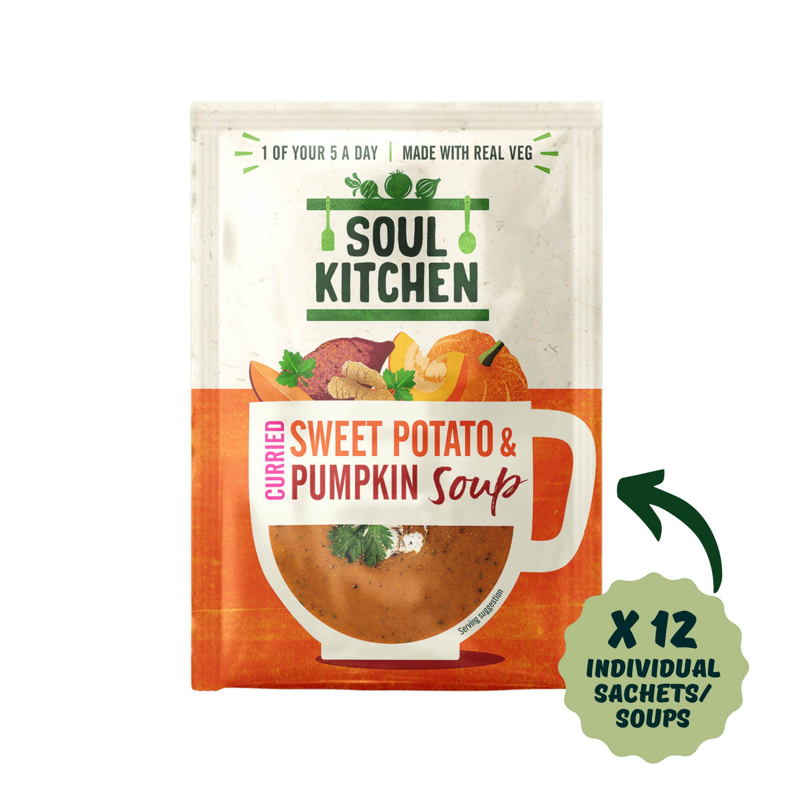 Curried Sweet Potato & Pumpkin Soup (12 servings)