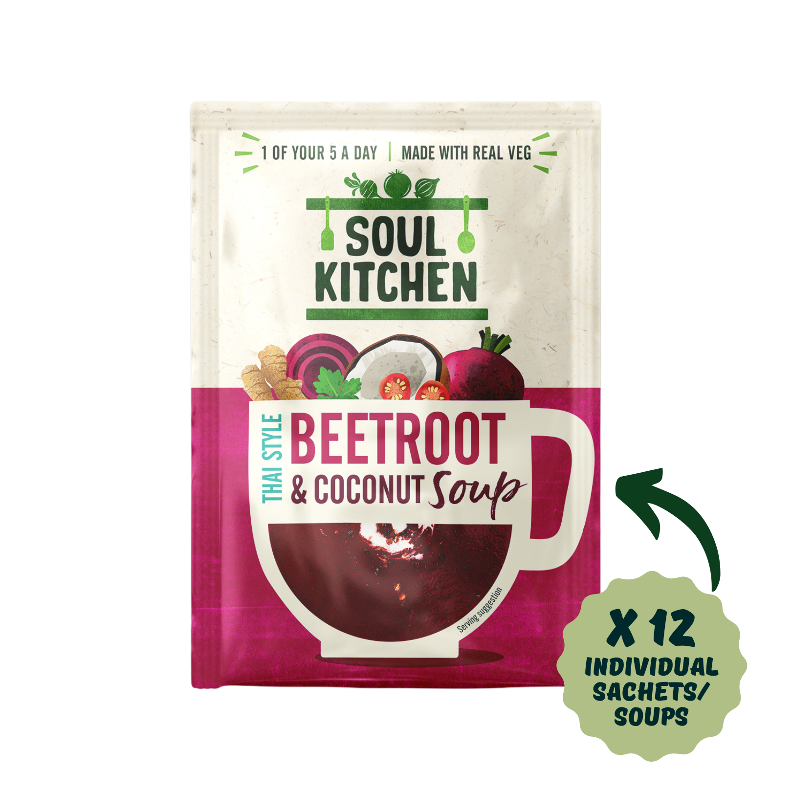 Thai Style Beetroot & Coconut Soup (12 servings)