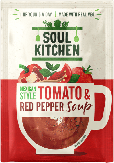 Mexican style Red Pepper & Tomato Soup