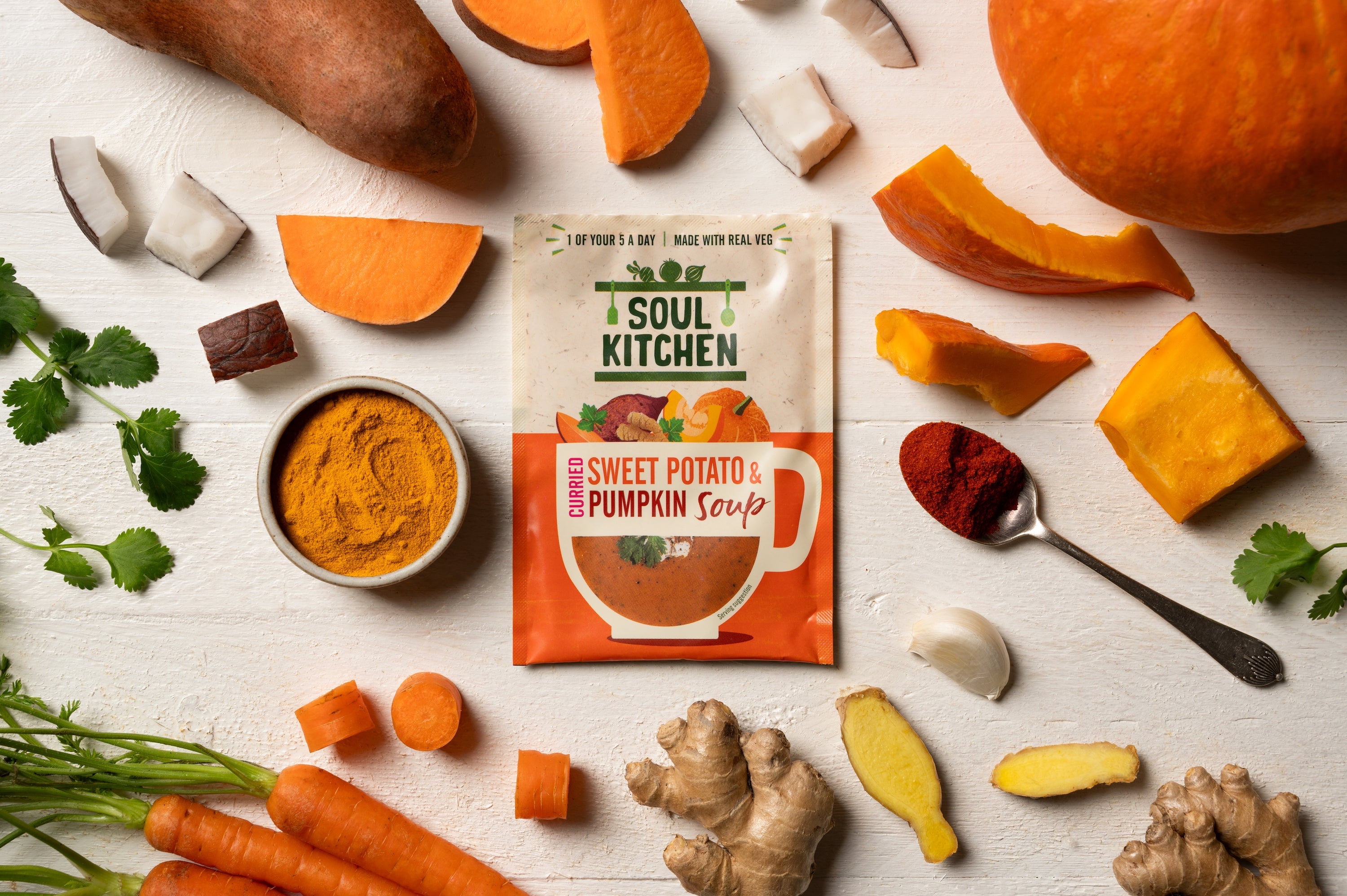 Curried Sweet Potato & Pumpkin Soup (12 servings)