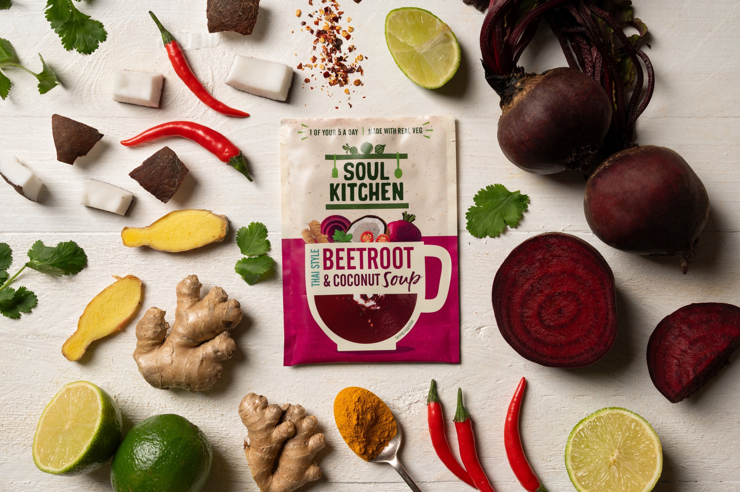 Thai Style Beetroot & Coconut Soup (12 servings)